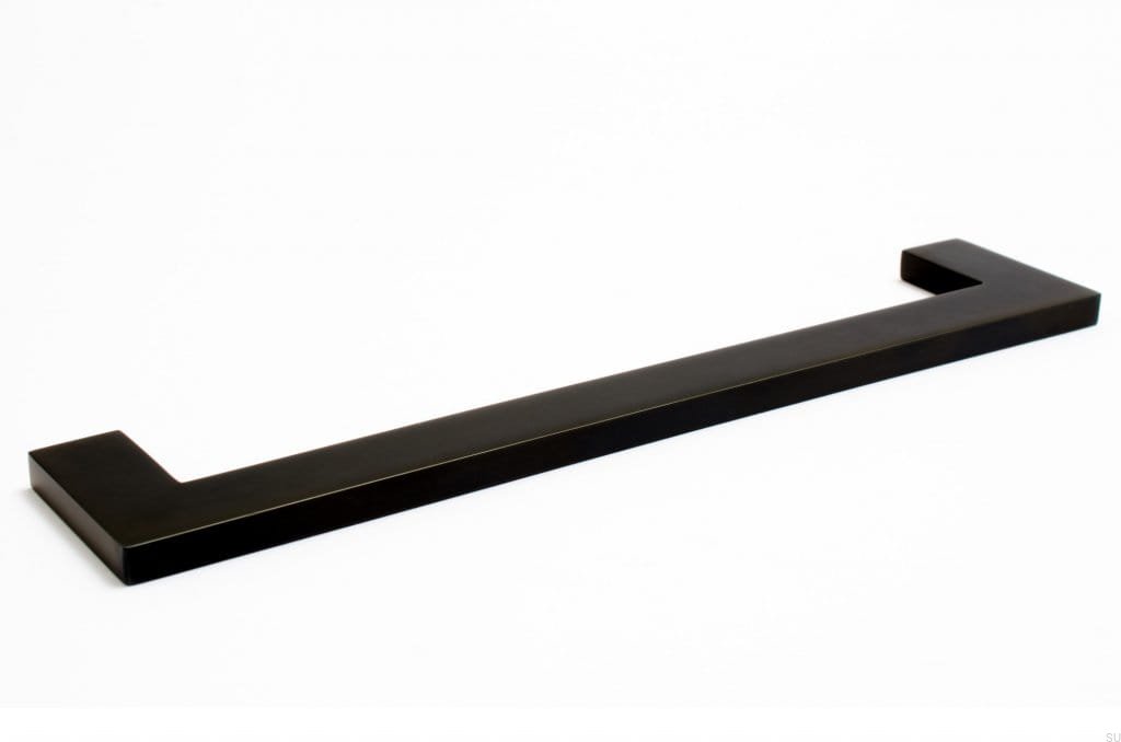 Clean Cut 224 Furniture Handle Black Metal Lacquered - What To Clean Black Furniture With