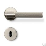 Helix 200 door handle, Metal Silver, European standard