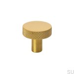 Furniture knob Flat 26 Brushed Gold