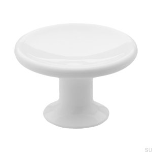 Furniture Knob 580 White Plastic
