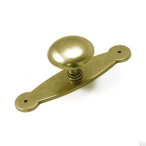 Furniture knob with a base 5383 Antique Gold