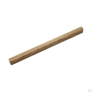 Elongated furniture handle A16 224 Wooden Oak
