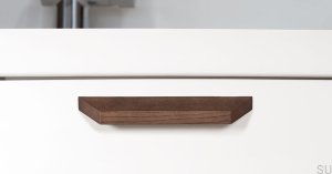 Barcco 480 oblong furniture handle Wooden walnut
