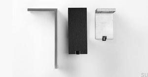 Fonda 150 furniture leg. Aluminum black