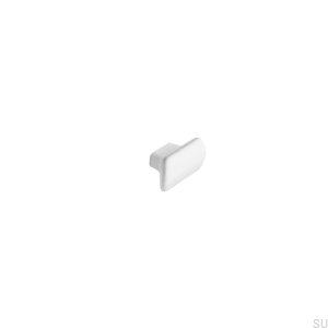 Vanilla 16 oblong furniture handle Porcelain white
