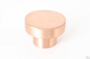 Furniture knob Dot 40 Copper Brushed Unpainted