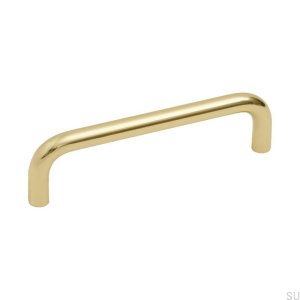 Lengthwise furniture handle Bolmen 128 Natural Brass Polished Unpainted