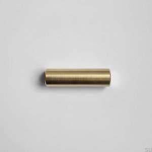 SIV M long furniture handle. Brass, Brushed, Untreated