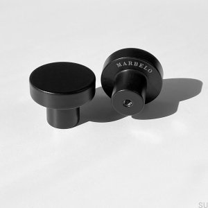 Furniture knob Marbelo Steel black
