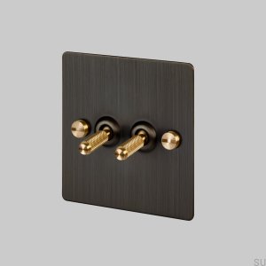 Switch Double 2G Burned Bronze / Brass [El440]