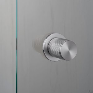One-sided door knob Linear Fixed Steel