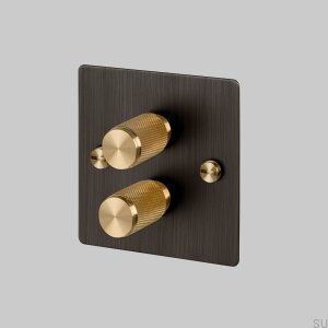 Switch - Premium 2G Dimmer Roasted bronze / Brass [El240P]