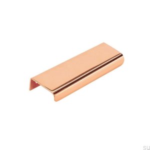Edge furniture handle Lip 120, Polished Copper, Lacquered