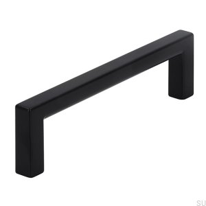 Oblong furniture handle 2108 96 Metal Black Mat