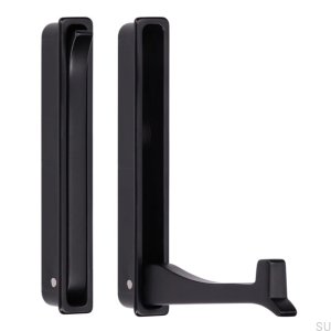 Recessed handle with a hanger 2227 Metal Black Mat