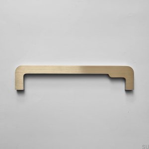 Lengthwise furniture handle Isa Wave 160 Brushed Brass