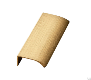 Edge Straight 100 edge furniture handle, Aluminum Gold Brushed