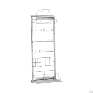Organizer Städskåpsutdrag Delux Silver
