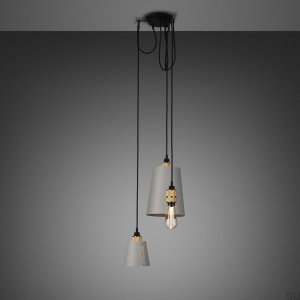Hooked 3.0 Mix Chandelier Gray / Brass - 2M [A301L]