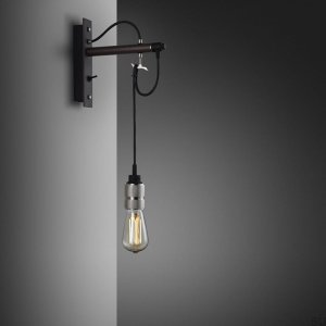 Hooked Wall Lamp Nude Graphite / Steel [A9001D]