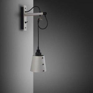 Lamp Hooked Wall Small Gray / Burnt bronze [A9014L]