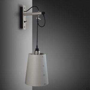 Lamp Hooked Wall Large Gray / Steel [A9021L]