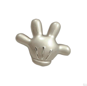 Furniture knob Mickey Mouse Left Hand Brushed Nickel