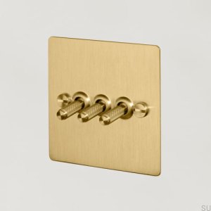 Triple switch 3G Brass [El900]