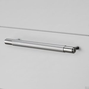 Furniture handle Pull Bar Medium Steel Silver