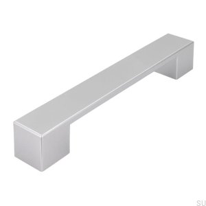 Elongated furniture handle SM8004 128 Plastic Silver