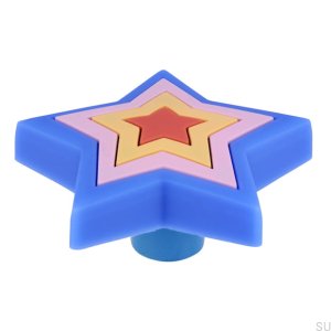 Furniture knob H157 Colorful Rubber Star