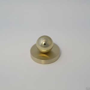 Furniture knob with washer Mona XS Polished Brass