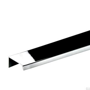Edge furniture handle Slim 2x96 Silver Chrome