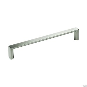 Elongated Furniture Handle 735 160 Silver Lacquered