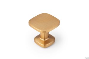 Furniture knob Quart Mini Gold Brushed