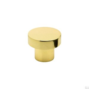 Furniture Knob Mood 25 Polished and Lacquered Brass