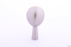 Furniture Knob Drop 40 Silver Brushed Steel
