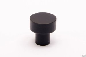 Furniture knob Dot 18 Black aluminum
