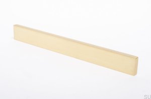 Clean Cut 180 furniture handle, Gold Brass, Brushed