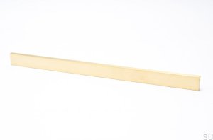 Clean Cut 300 furniture handle, Gold Brass, Brushed
