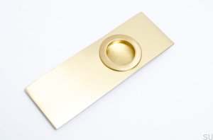 Recessed handle for sliding doors 170 Brass Brushed Unpainted
