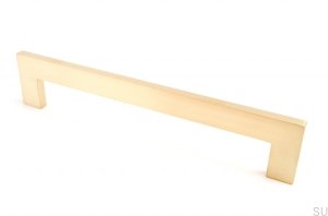 Clean Cut 244 Furniture Handle, Gold Brass, Brushed