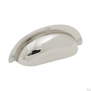 Bowl furniture handle 3922 64 Silver polished nickel