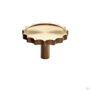 Lexi L furniture knob Brushed Brass Unpainted