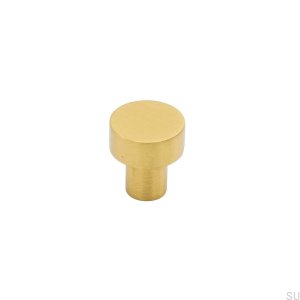 Furniture knob Mood 20 Gold Brass, brushed