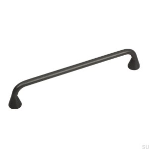 Elongated furniture handle Bella Metal gray graphite