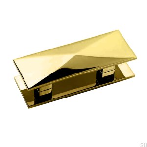 Elongated Art Deco 5 Furniture Handle Brass