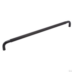 Elongated furniture handle Helix 320 Black matt
