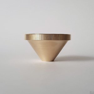 Connie M furniture knob Brushed Brass Unpainted
