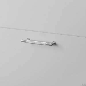 Furniture handle Pull Bar Linear Small 125 Steel Silver